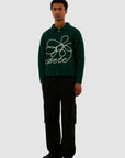 Tricot avec logo fleuri - Vert